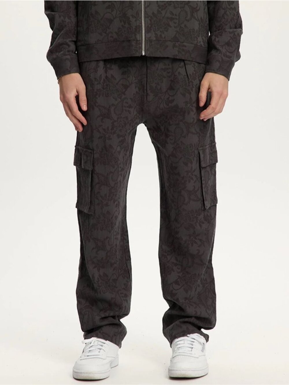 NWT Kuwalla Montreal Jacquard Linen Cargo Pant Size XXL